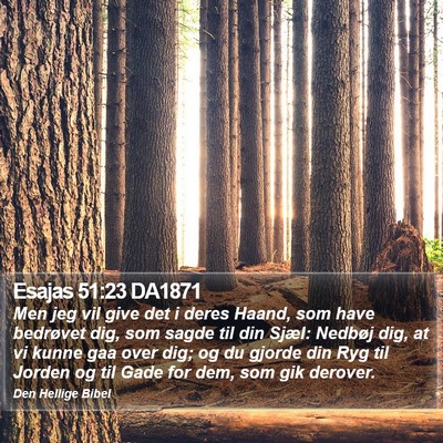 Esajas 51:23 DA1871 Bible Verse Image