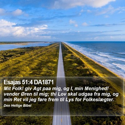 Esajas 51:4 DA1871 Bible Verse Image