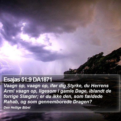 Esajas 51:9 DA1871 Bible Verse Image