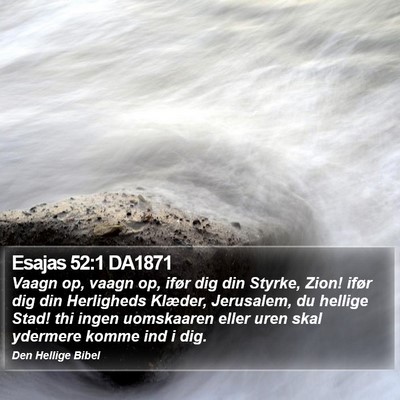Esajas 52:1 DA1871 Bible Verse Image