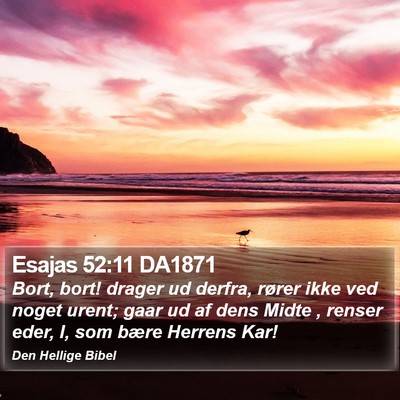 Esajas 52:11 DA1871 Bible Verse Image