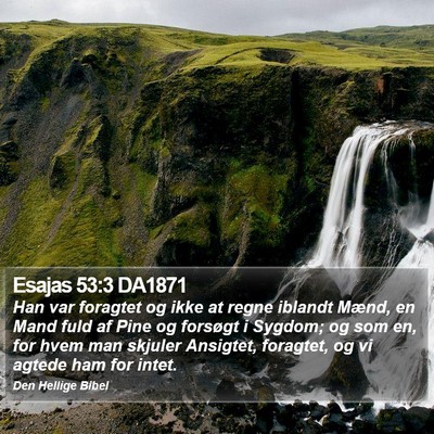 Esajas 53:3 DA1871 Bible Verse Image