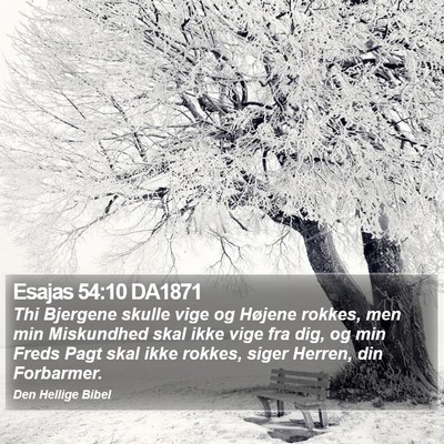 Esajas 54:10 DA1871 Bible Verse Image