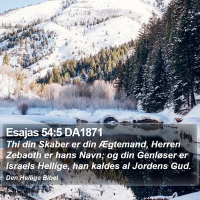Esajas 54:5 DA1871 Bible Verse Image