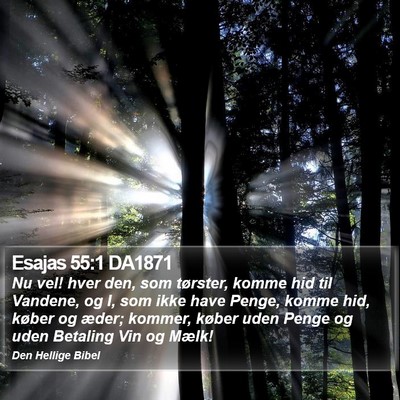 Esajas 55:1 DA1871 Bible Verse Image