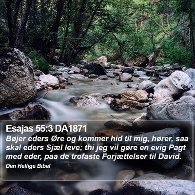 Esajas 55:3 DA1871 Bible Verse Image