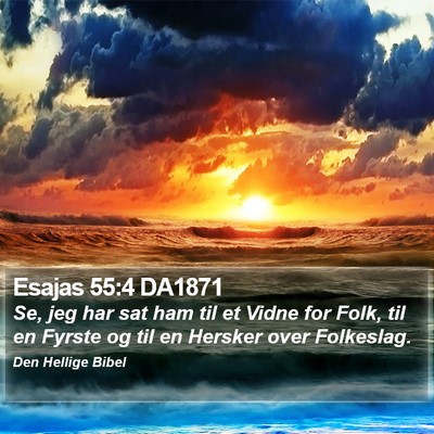 Esajas 55:4 DA1871 Bible Verse Image