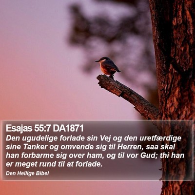 Esajas 55:7 DA1871 Bible Verse Image