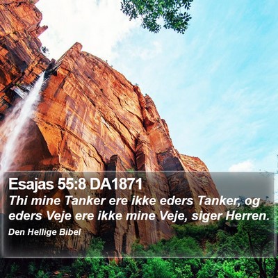 Esajas 55:8 DA1871 Bible Verse Image