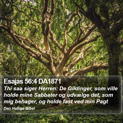 Esajas 56:4 DA1871 Bible Verse Image