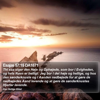 Esajas 57:15 DA1871 Bible Verse Image