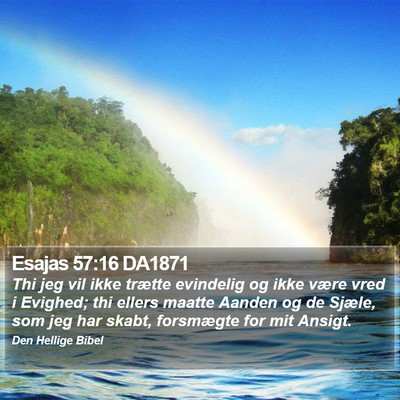 Esajas 57:16 DA1871 Bible Verse Image