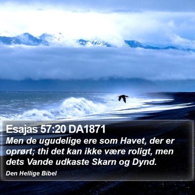 Esajas 57:20 DA1871 Bible Verse Image