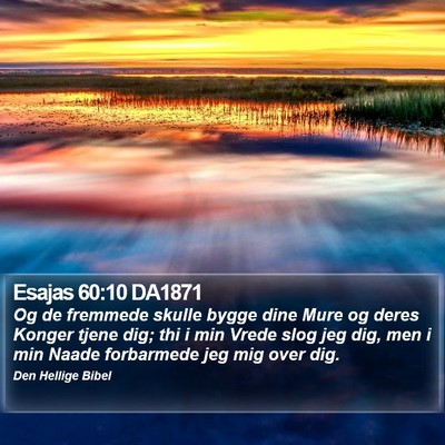 Esajas 60:10 DA1871 Bible Verse Image