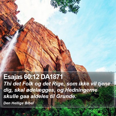 Esajas 60:12 DA1871 Bible Verse Image