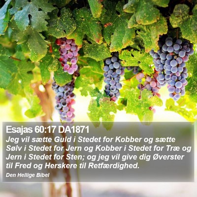 Esajas 60:17 DA1871 Bible Verse Image