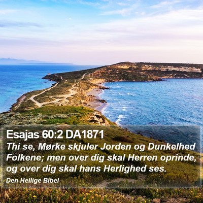 Esajas 60:2 DA1871 Bible Verse Image