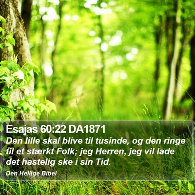 Esajas 60:22 DA1871 Bible Verse Image