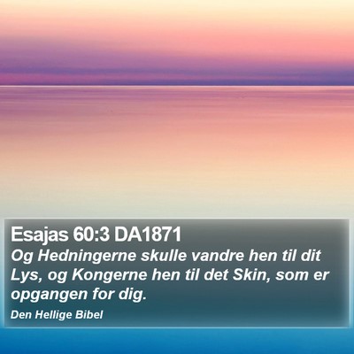 Esajas 60:3 DA1871 Bible Verse Image