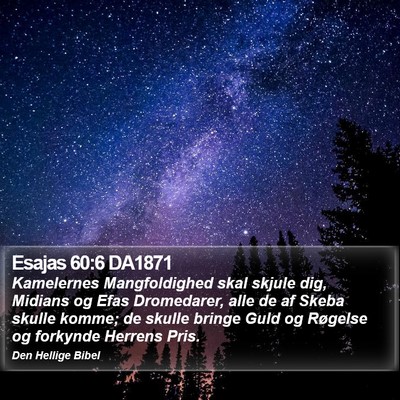 Esajas 60:6 DA1871 Bible Verse Image