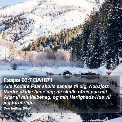 Esajas 60:7 DA1871 Bible Verse Image