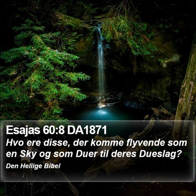 Esajas 60:8 DA1871 Bible Verse Image