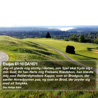 Esajas 61:10 DA1871 Bible Verse Image