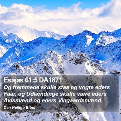 Esajas 61:5 DA1871 Bible Verse Image
