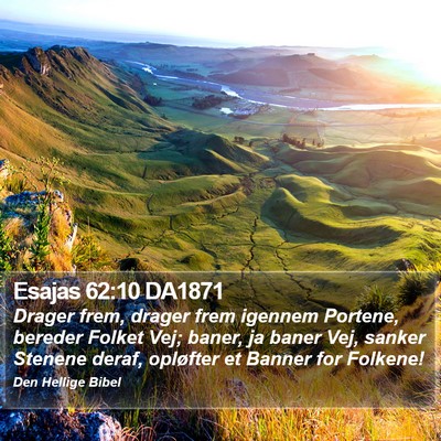 Esajas 62:10 DA1871 Bible Verse Image
