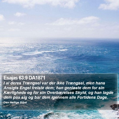 Esajas 63:9 DA1871 Bible Verse Image