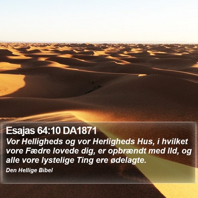 Esajas 64:10 DA1871 Bible Verse Image