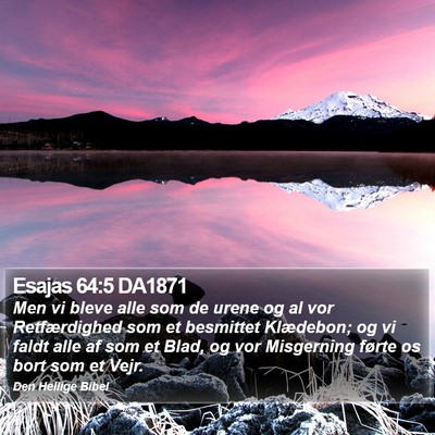 Esajas 64:5 DA1871 Bible Verse Image