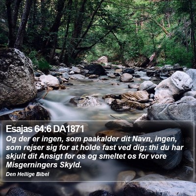 Esajas 64:6 DA1871 Bible Verse Image