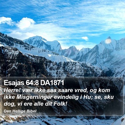 Esajas 64:8 DA1871 Bible Verse Image