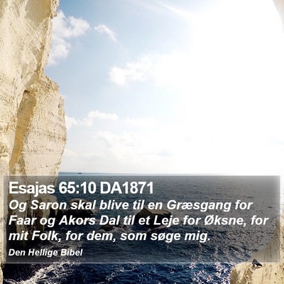 Esajas 65:10 DA1871 Bible Verse Image