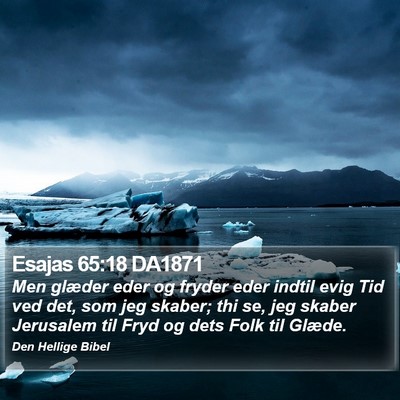 Esajas 65:18 DA1871 Bible Verse Image