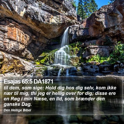 Esajas 65:5 DA1871 Bible Verse Image