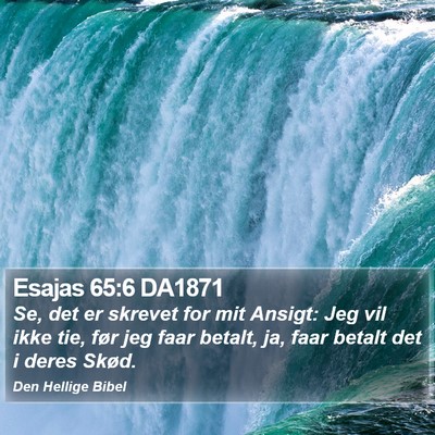 Esajas 65:6 DA1871 Bible Verse Image