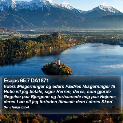 Esajas 65:7 DA1871 Bible Verse Image