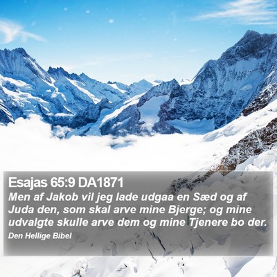 Esajas 65:9 DA1871 Bible Verse Image