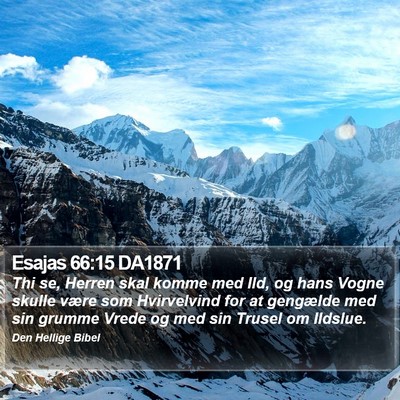 Esajas 66:15 DA1871 Bible Verse Image
