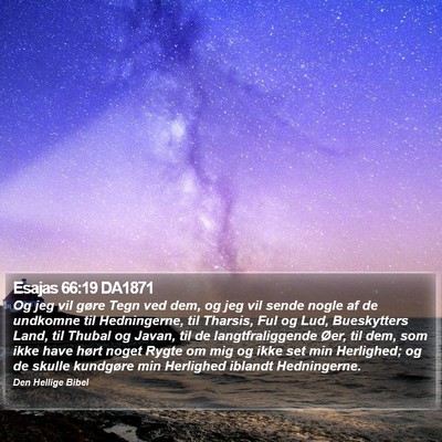Esajas 66:19 DA1871 Bible Verse Image