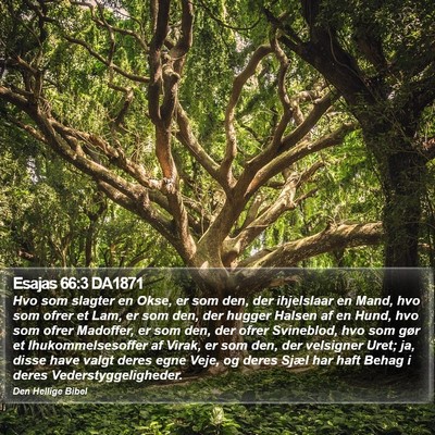 Esajas 66:3 DA1871 Bible Verse Image