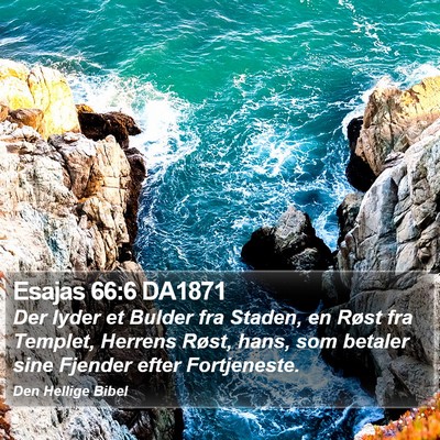 Esajas 66:6 DA1871 Bible Verse Image