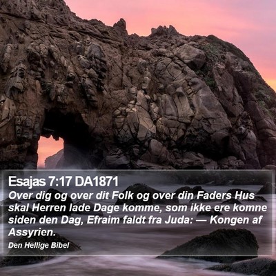 Esajas 7:17 DA1871 Bible Verse Image