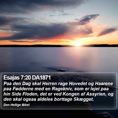 Esajas 7:20 DA1871 Bible Verse Image