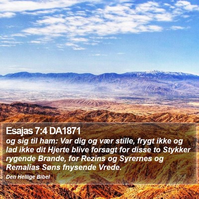 Esajas 7:4 DA1871 Bible Verse Image