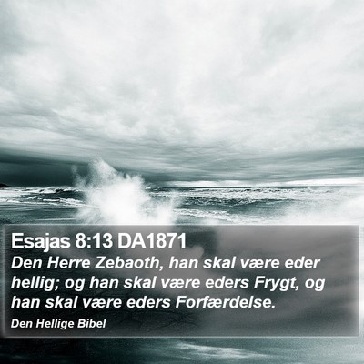 Esajas 8:13 DA1871 Bible Verse Image