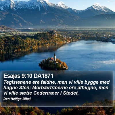 Esajas 9:10 DA1871 Bible Verse Image