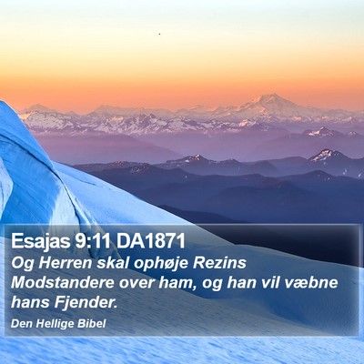 Esajas 9:11 DA1871 Bible Verse Image